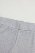Solid Ribbed Loose Tunic Top And Slim Short Sets