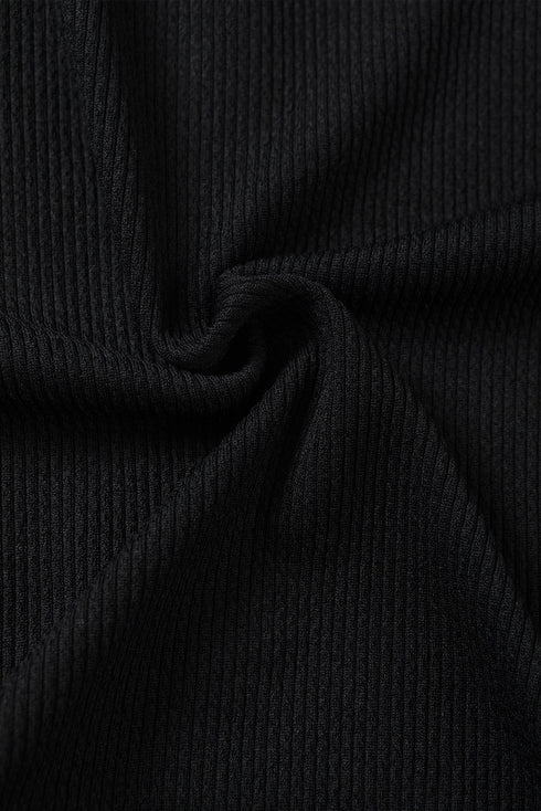 Solid Ribbed Zip Up Mock Neck Sleeveless Bodysuit