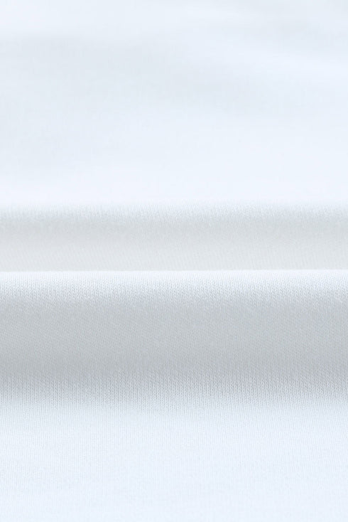 Solid Ripped Hooded Sweatshirt With Kangaroo Pocket