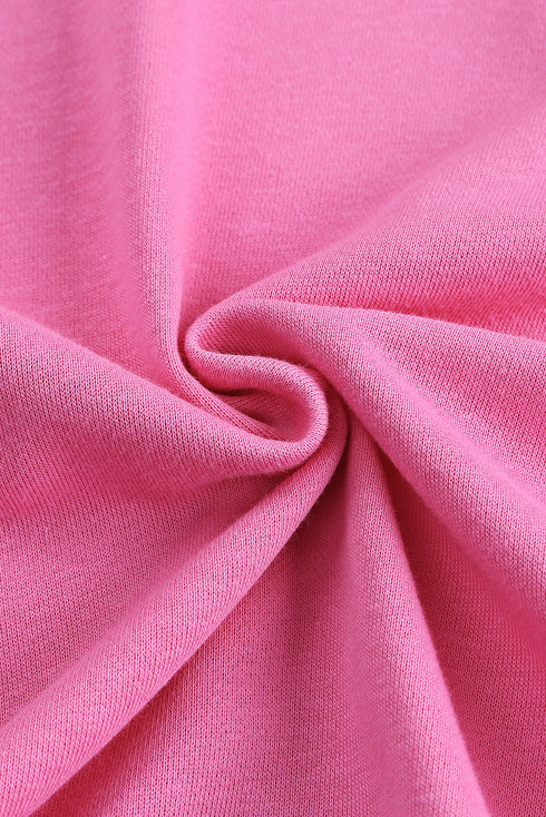 Solid Ripped Hooded Sweatshirt With Kangaroo Pocket