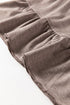 Solid Ruffled High Waist Wide Leg Pocket Pants