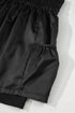 Solid Satin Elastic High Waist Pocketed Casual Shorts