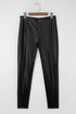 Solid Seamed High Waist Faux PU Leather Leggings