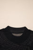 Solid Sheer Mesh Patchwork Cap Sleeve Tee