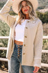 Solid Sherpa Lined Fleece Western Loose Jacket