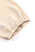 Solid Short Bubble Sleeve Smocked Wide Leg Jumpsuit