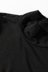 Solid Slim Fit High Neck Basic Long Sleeve Top