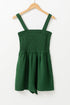 Solid Smocked Bodice Sleeveless Pocketed Romper