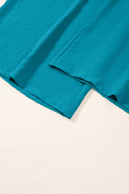 Solid Smocked Square Neck Sleeveless Pocket Jumpsuit