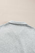 Solid Stand Neck Zipped Sweatshirt Casual Short Sets