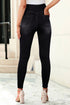 Solid Stretchy Arched Waist Slim Fit Leggings