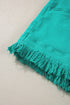 Solid Stretchy Frayed Edge Mid Rise Denim Shorts