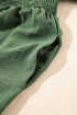 Solid Surplice Neckline Smocked High Waist Maxi Dress