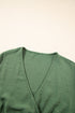 Solid Surplice Neckline Smocked High Waist Maxi Dress