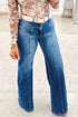 Solid Tailored Seam Detail Western Denim Jeans