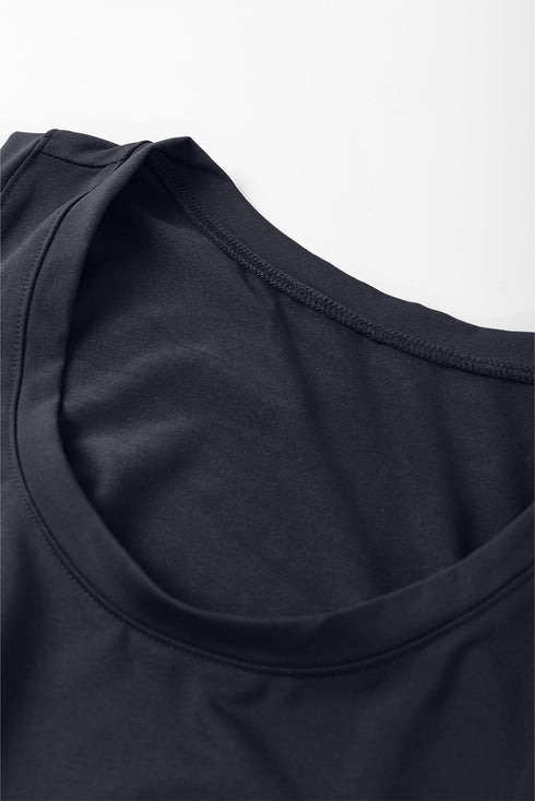 Solid Tank Style Tie Waist Pocketed Jogger Jumpsuit