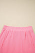 Solid Tank Top Elastic Waist Mini Skort Two Piece Dress