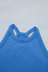 Solid Tank Top Elastic Waist Mini Skort Two Piece Dress