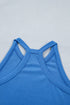Solid Tank Top Elastic Waist Mini Skort Two Piece Dress