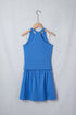 Solid Tank Top Elastic Waist Mini Skort Two Piece Dress