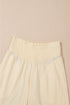 Solid Tank Top Smocked Waist Wide Leg Pant Set