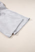 Solid Textured Collared V Neck Wide Leg Pant Sets