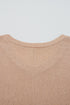 Solid Textured Drop Shoulder Knit Tunic Long Sleeve Top