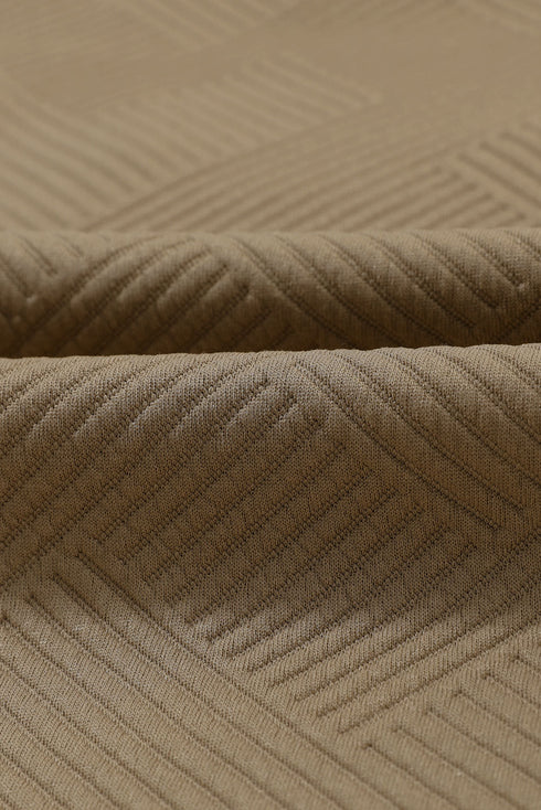 Solid Textured Flap Pocket Buttoned Shacket