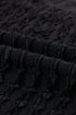 Solid Textured Frill Short Sleeve Drawstring Short Set