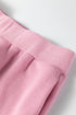 Solid Textured Knit Mock Neck Wide Leg Pant Set