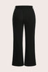 Solid Textured Knot Waist Relaxed Shift Pants