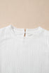 Solid Textured Lace Tank Top And Drawstring Short Sets