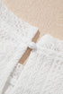 Solid Textured Lace Tank Top And Drawstring Short Sets