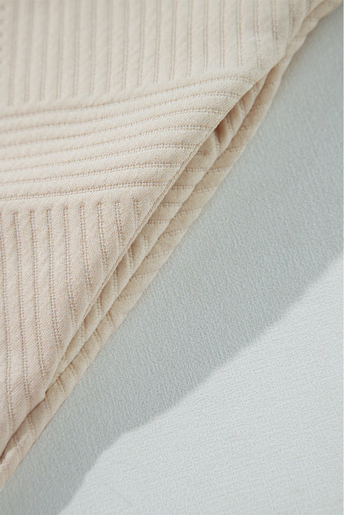 Solid Textured Long Sleeve H Line Shift Mini Dress