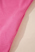 Solid Textured Long Sleeve H Line Shift Mini Dress