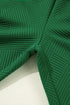Solid Textured Loose Fit T Shirt Drawstring Pant Set