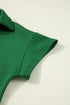 Solid Textured Loose Fit T Shirt Drawstring Pant Set