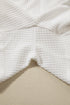 Solid Textured Waffle Knit Drawstring Casual Short Set
