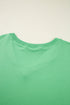 Solid V Neck Pocket Tee And Shorts Loungewear Set