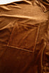 Solid Velvet Chest Pocket Drop Shoulder Shirt