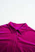 Solid Velvet Chest Pocket Drop Shoulder Shirt
