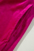 Solid Velvet Ruffled Wide Leg Two Piece Pant Set