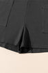 Solid Waffle Knit Sleeveless Button Front Pocket Romper