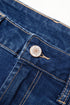 Solid Washed Center Seam Straight Leg Jeans