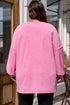Solid Washed Drop Shoulder Round Neck Sweatshirt