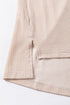Solid Western Sequin Patch Pocket Corded Shirt Jacket