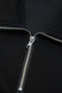 Solid Zip Collar Long Sleeve Drawstring Pant Set