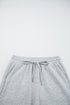 Solid Zip Collar Long Sleeve Drawstring Pant Set