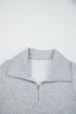 Solid Zip Collar Long Sleeve Drawstring Pant Set