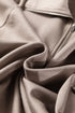 Solid Zip Collar Long Sleeve Drawstring Pant Set